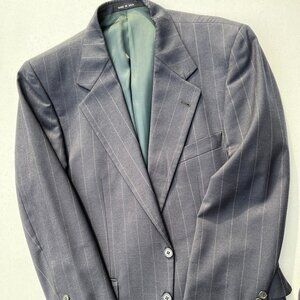 Joseph Abboud Suit Jacket in Navy Blue with Larger Pin Stripes